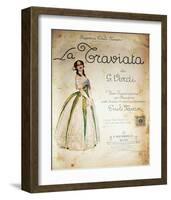 Verdi Opera La Traviata-null-Framed Art Print