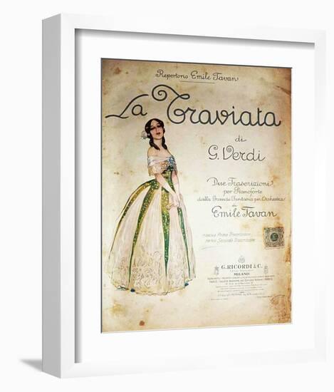 Verdi Opera La Traviata-null-Framed Art Print