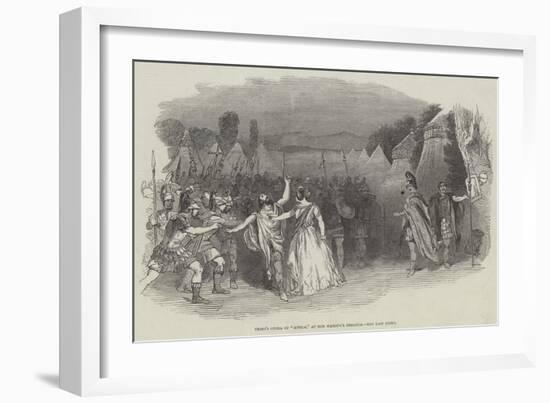 Verdi's Opera of Attila, at Her Majesty's Theatre, the Last Scene-null-Framed Giclee Print