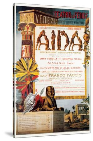 'Verdi, Teatro La Fenice, Aida' Stretched Canvas Print | AllPosters.com