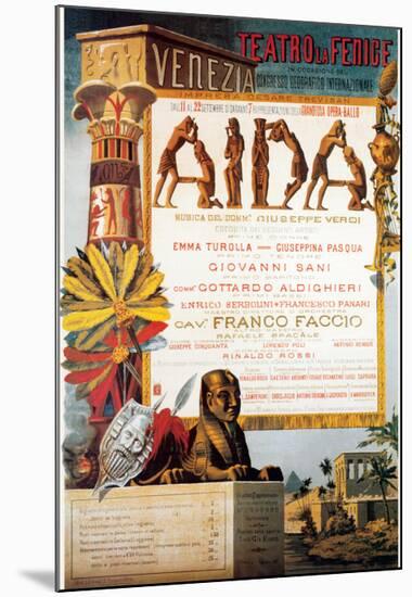 Verdi, Teatro La Fenice, Aida-null-Mounted Premium Giclee Print