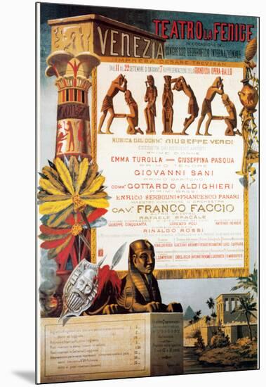 Verdi, Teatro La Fenice, Aida-null-Mounted Premium Giclee Print