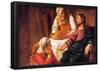 Vermeer Christ in the House of Mary and Martha Art Print Poster-null-Framed Poster