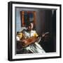 Vermeer: Guitar Player-Johannes Vermeer-Framed Giclee Print