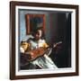 Vermeer: Guitar Player-Johannes Vermeer-Framed Giclee Print