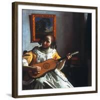 Vermeer: Guitar Player-Johannes Vermeer-Framed Giclee Print