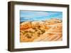 Vermilion Cliffs National Monument. White Pocket, multicolored formations of Navajo sandstone-Bernard Friel-Framed Photographic Print