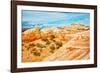 Vermilion Cliffs National Monument. White Pocket, multicolored formations of Navajo sandstone-Bernard Friel-Framed Photographic Print