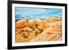 Vermilion Cliffs National Monument. White Pocket, multicolored formations of Navajo sandstone-Bernard Friel-Framed Photographic Print