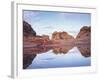 Vermilion Cliffs Nm, Sandstone Formations Reflecting in Rainwater-Christopher Talbot Frank-Framed Photographic Print