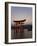 Vermillion Coloured 'Floating' Torii Gate Illuminated at Dusk, a Shinto Shrine Gate, Miyajima-Gavin Hellier-Framed Photographic Print