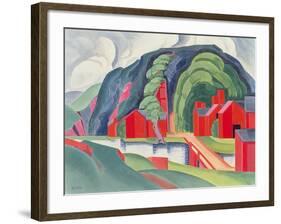 Vermillion House-Oscar Blumner-Framed Giclee Print