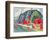 Vermillion House-Oscar Blumner-Framed Giclee Print