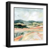 Vermillion Landscape I-Katrina Pete-Framed Art Print