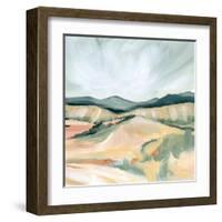 Vermillion Landscape II-Katrina Pete-Framed Art Print