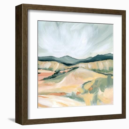 Vermillion Landscape II-Katrina Pete-Framed Art Print