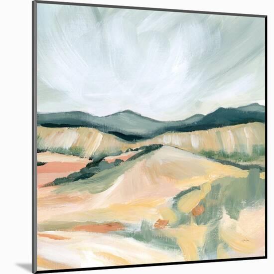 Vermillion Landscape II-Katrina Pete-Mounted Art Print