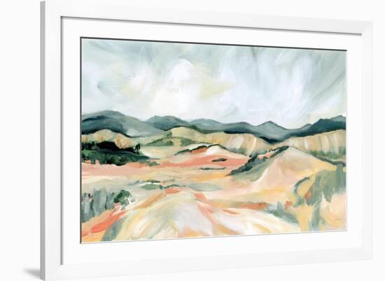 Vermillion Landscape III-Katrina Pete-Framed Art Print