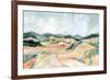 Vermillion Landscape III-Katrina Pete-Framed Art Print