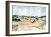 Vermillion Landscape III-Katrina Pete-Framed Art Print