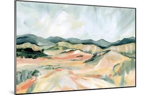 Vermillion Landscape III-Katrina Pete-Mounted Art Print