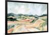 Vermillion Landscape III-Katrina Pete-Framed Art Print