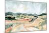 Vermillion Landscape III-Katrina Pete-Mounted Art Print