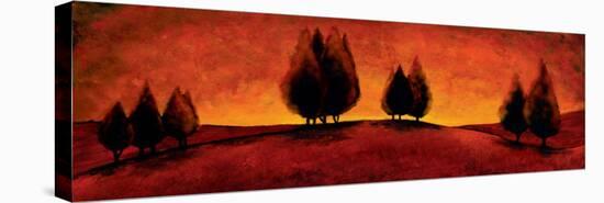 Vermillion Pastoral III-Jay Molando-Stretched Canvas