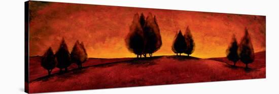 Vermillion Pastoral III-Jay Molando-Stretched Canvas