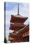 Vermillion Three Storey Pagoda, Kyoto-Eleanor Scriven-Stretched Canvas