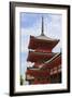 Vermillion Three Storey Pagoda, Kyoto-Eleanor Scriven-Framed Photographic Print