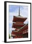 Vermillion Three Storey Pagoda, Kyoto-Eleanor Scriven-Framed Photographic Print