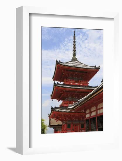 Vermillion Three Storey Pagoda, Kyoto-Eleanor Scriven-Framed Photographic Print