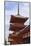 Vermillion Three Storey Pagoda, Kyoto-Eleanor Scriven-Mounted Photographic Print