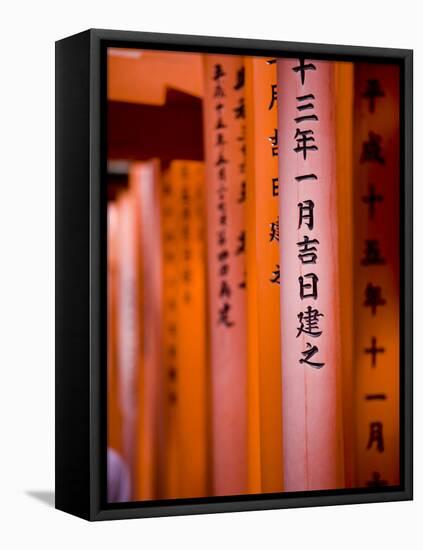 Vermillion Torii Gates, Fushimi-Inari Taisha, Kyoto, Japan, Asia-Ben Pipe-Framed Stretched Canvas