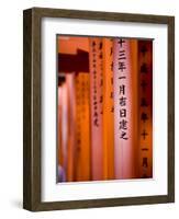 Vermillion Torii Gates, Fushimi-Inari Taisha, Kyoto, Japan, Asia-Ben Pipe-Framed Photographic Print