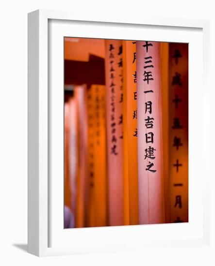 Vermillion Torii Gates, Fushimi-Inari Taisha, Kyoto, Japan, Asia-Ben Pipe-Framed Photographic Print