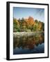 Vermont, Autumn Colors of Sugar Maple Trees Along a Stream-Christopher Talbot Frank-Framed Premium Photographic Print