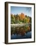 Vermont, Autumn Colors of Sugar Maple Trees Along a Stream-Christopher Talbot Frank-Framed Photographic Print