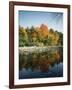 Vermont, Autumn Colors of Sugar Maple Trees Along a Stream-Christopher Talbot Frank-Framed Photographic Print