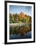 Vermont, Autumn Colors of Sugar Maple Trees Along a Stream-Christopher Talbot Frank-Framed Photographic Print