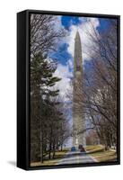 Vermont, Bennington, Bennington Battle Monument-Walter Bibikow-Framed Stretched Canvas