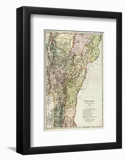 Vermont, c.1797-Daniel Friedrich Sotzmann-Framed Art Print