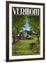 Vermont - Cherry Harvest-Lantern Press-Framed Art Print