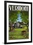 Vermont - Cherry Harvest-Lantern Press-Framed Art Print