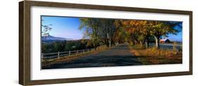 Vermont Country Road in Autumn-null-Framed Photographic Print