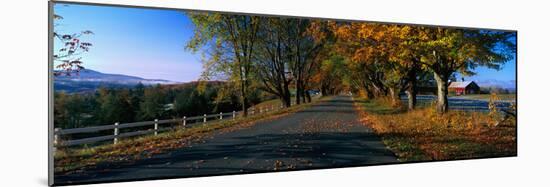 Vermont Country Road in Autumn-null-Mounted Photographic Print