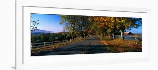 Vermont Country Road in Autumn-null-Framed Photographic Print