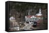 Vermont, East Topsham, Elevated Town View-Walter Bibikow-Framed Stretched Canvas