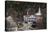 Vermont, East Topsham, Elevated Town View-Walter Bibikow-Stretched Canvas